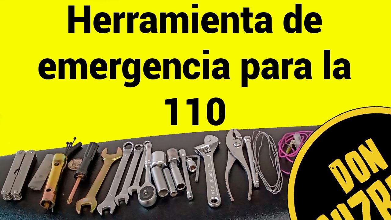 Herramienta de emergencia para la moto (ejemplo en una 110)