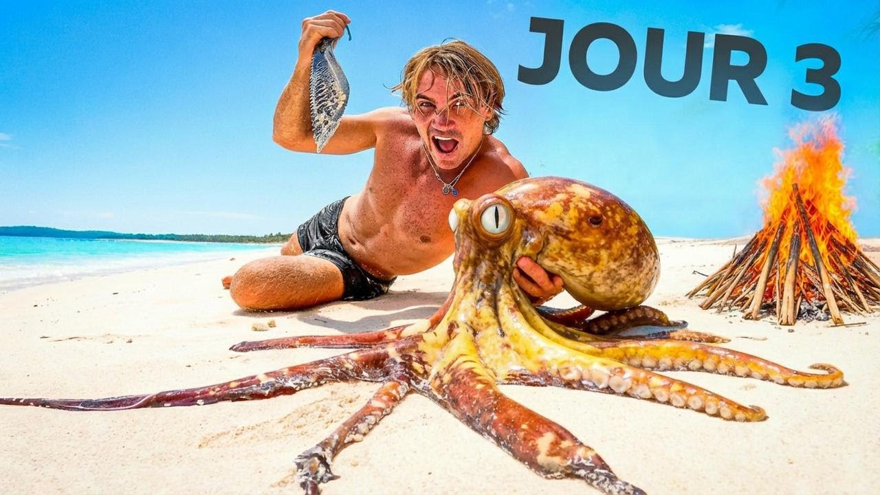 Je survis 3 jours en ne mangeant que ce que je pêche sur des îles désertes