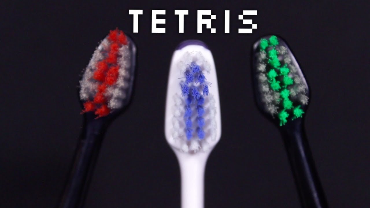 Tetris Theme on 3 Electric Toothbrushes