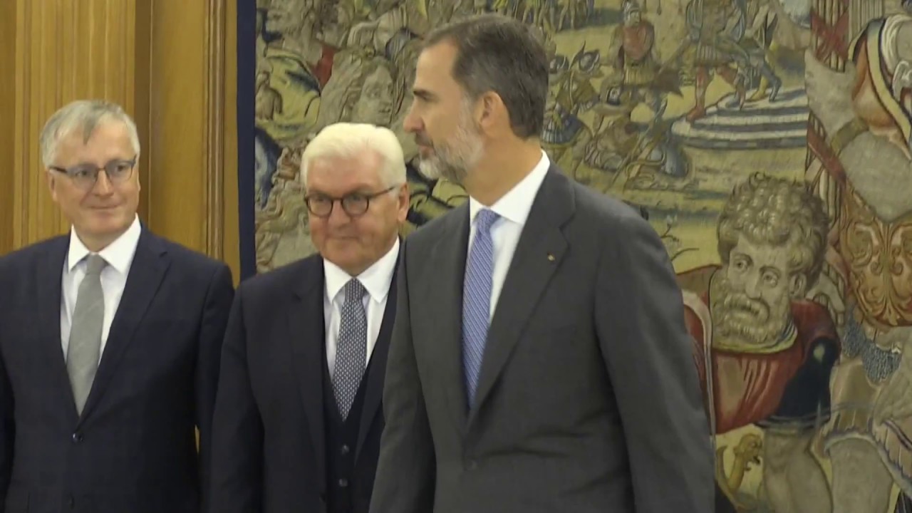 El presidente de Alemania, Sr. Frank Walter Steinmeier es recibido por S.M. el Rey