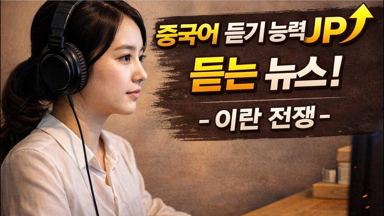 이렇게 연습했더니 그 어려운 중국어 뉴스가 신기하게도 들린다! 이란전쟁뉴스 중국어로 들어보기!