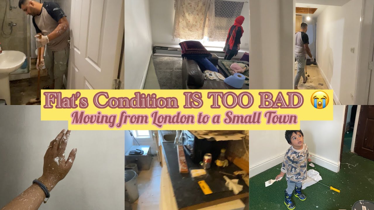 OUR FLAT'S CONDITION Is TOO BAD 😭 | LEFT LONDON For a SMALL TOWN  😓 | FLAT MAKEOVER IN UK WITH ME