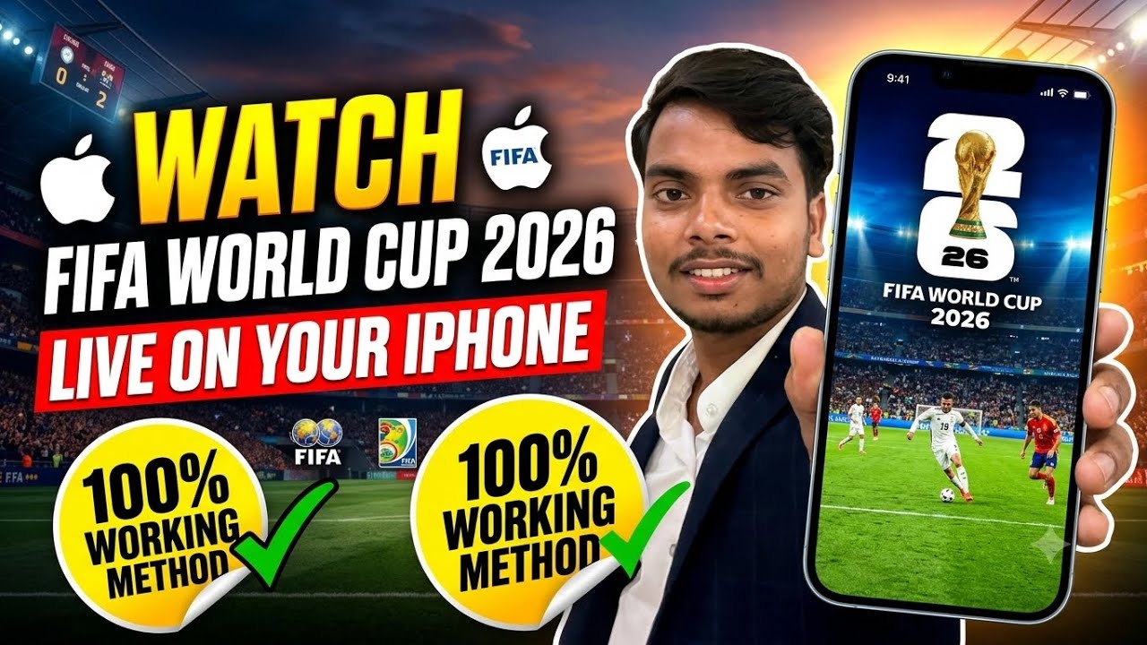 WATCH FIFA WORLD CUP LIVE ON iPHONE [FREE] 100% | FIFA WORLD CUP 2026 LIVE KAISE DEKHE IPHONE PE