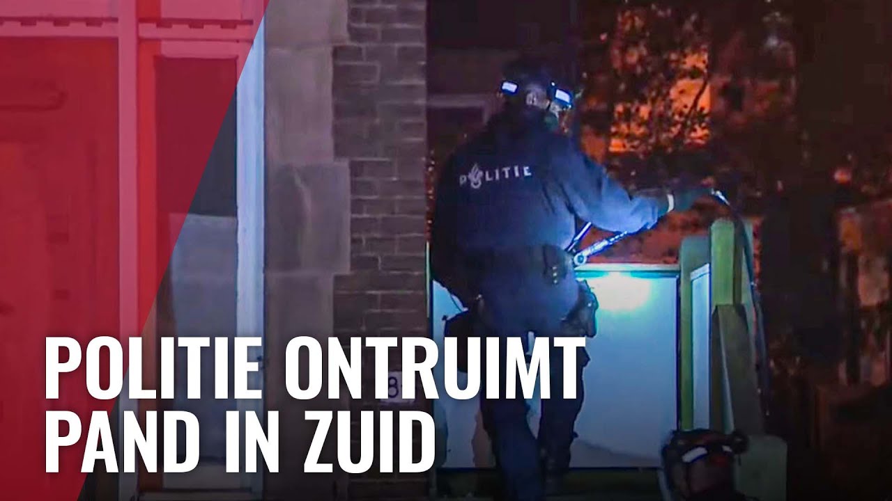 Live: Ontruiming krakers Amsterdam Zuid