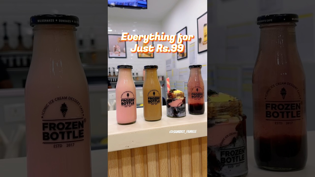 📍 Frozen bottle - Everything @99 on 24,25 & 26th Jan #milkshake #chennaifoodie #foodie #couple