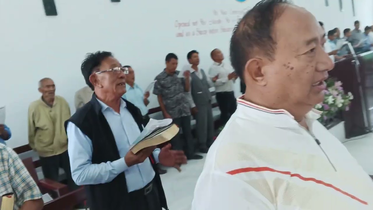 Chathe New Church Dedication Congregation Sing to God be the Glory.on 13/7/23.