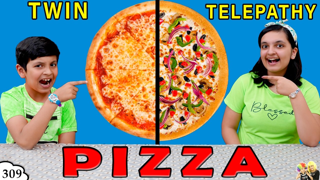 PIZZA TWIN TELEPATHY | Ep 309 | Aayu v/s Pihu Family Challenge | Aayu and Pihu Show