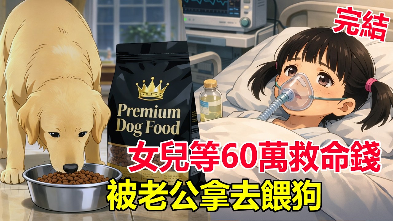 女兒等六十萬救命，他卻拿去給小三的狗買狗糧
