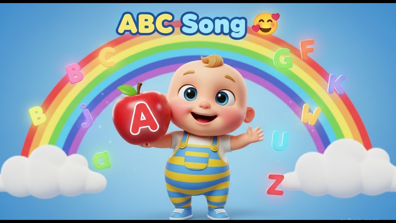 ABC Alphabet Song 🅰️🅱️🅲 | Super Fun Alphabet english rhymes 😍 | 3D Cartoon Baby Learning|Raghurhymes