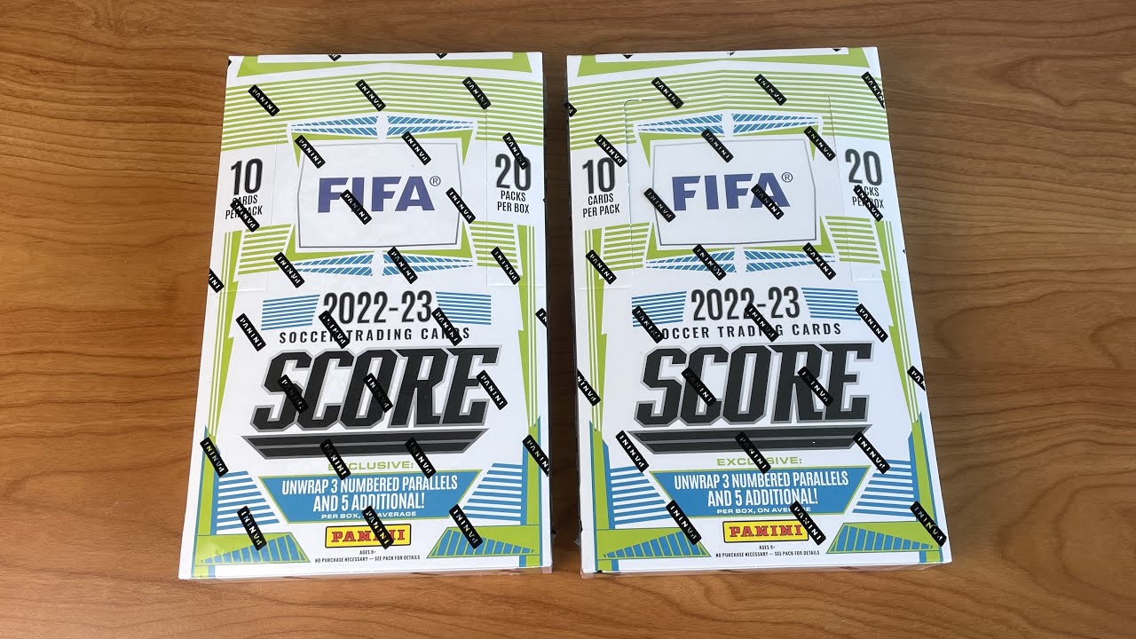 2 x KOMPLETTE BOXEN der Panini SCORE FIFA 2022/2023 Retail Boxen