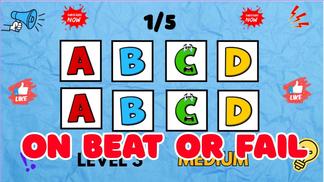 Say The Word On Beat Challenge  Level 1 - 5  Level Easy to Insane