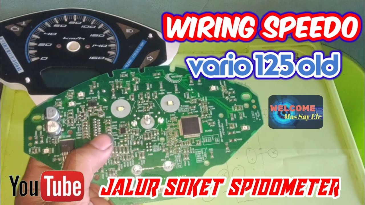 Wiring jalur Speedo VARIO 125 old #massayelc #servisspeedo