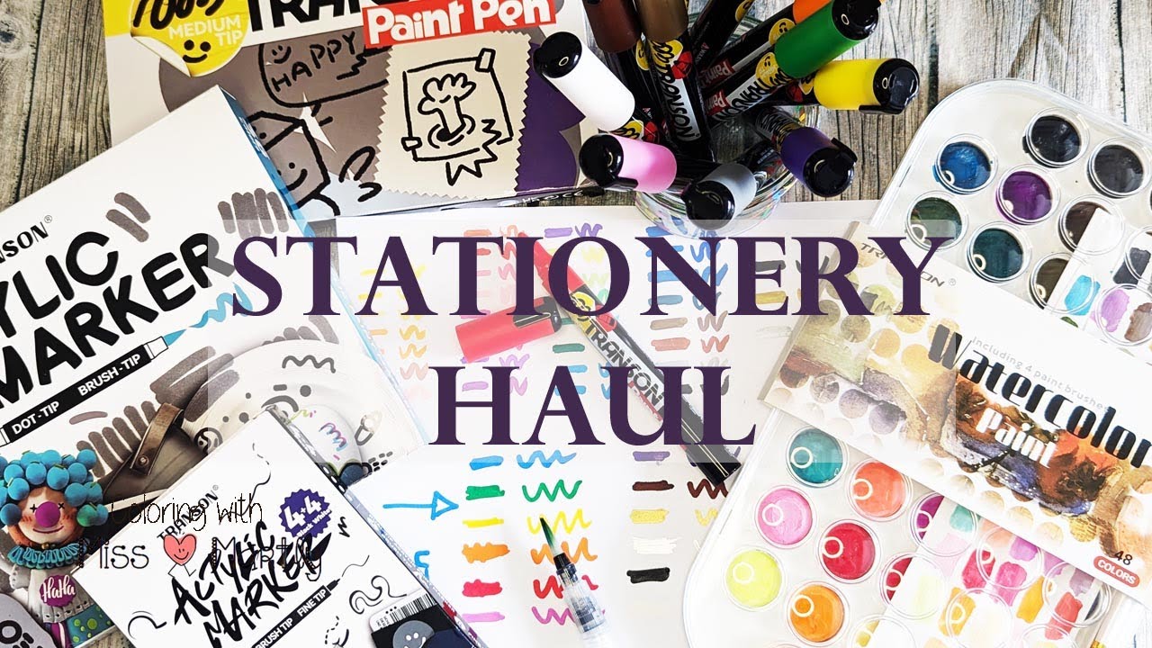 Big Stationery HAUL: Markers like Posca, Watercolors and more!