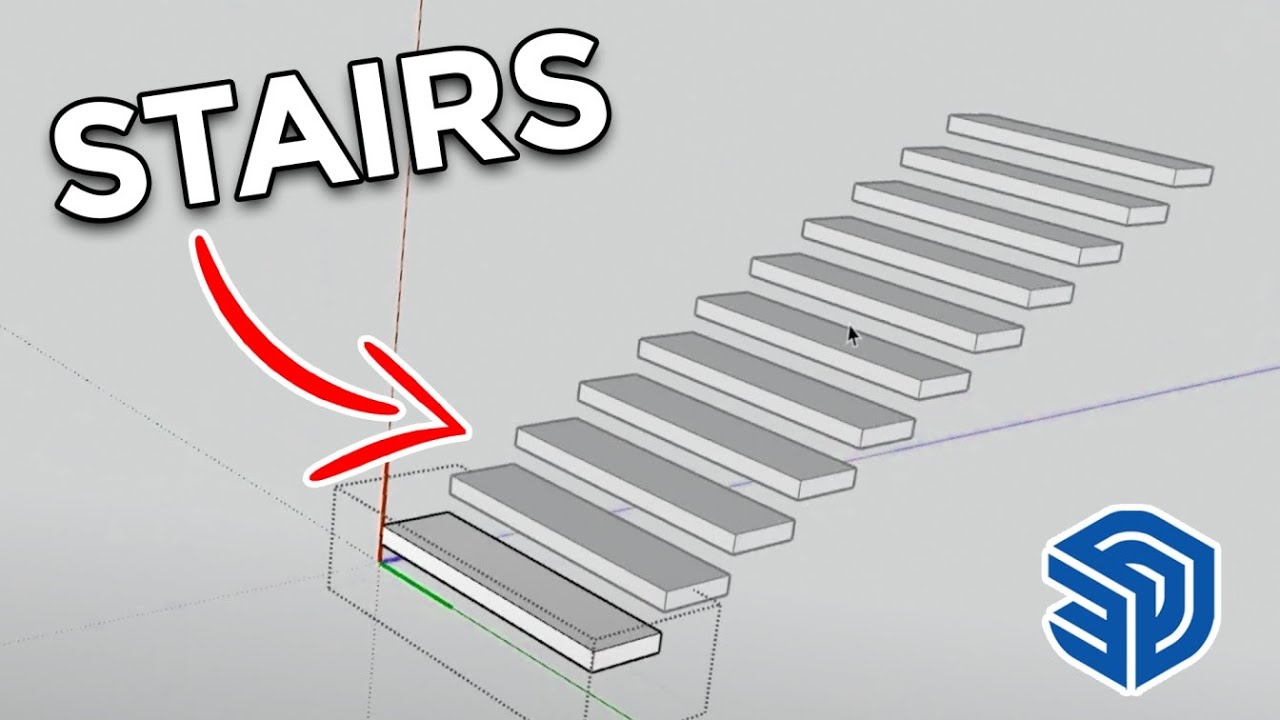 Как быстро создать лестницу в Sketchup