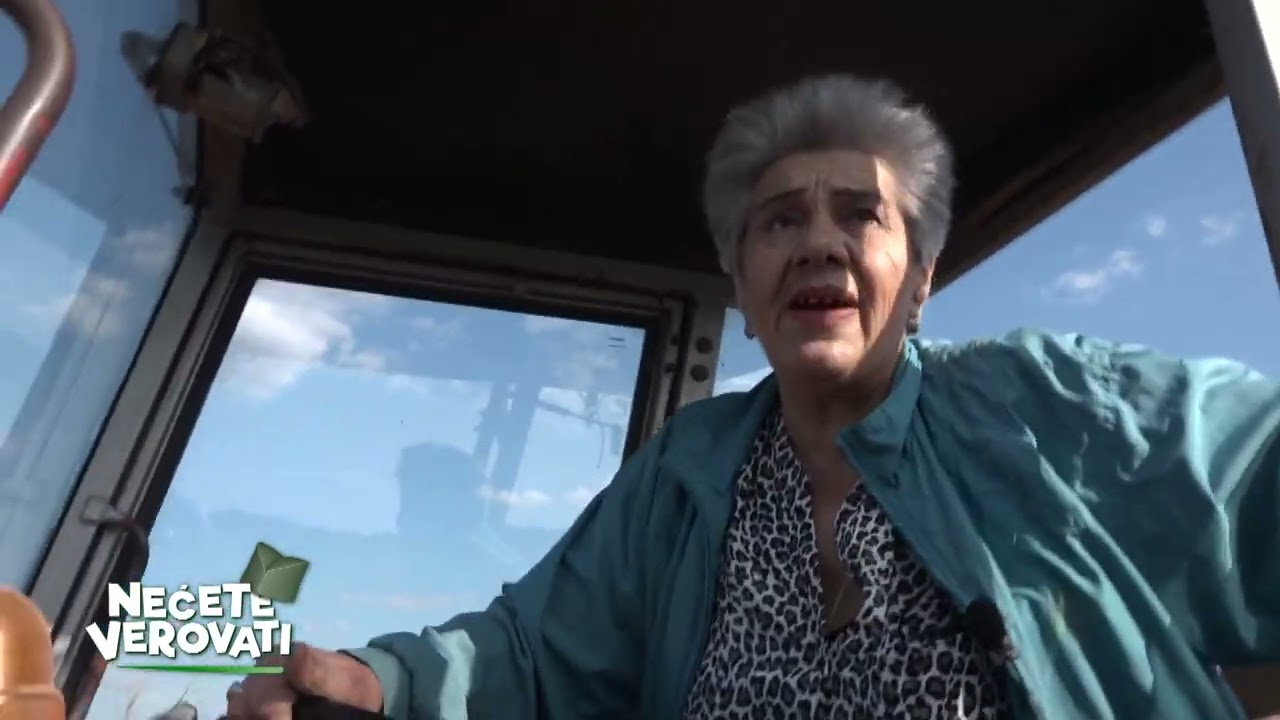 NEĆETE VEROVATI - Dušanka vozi kombajn i u sedmoj deceniji
