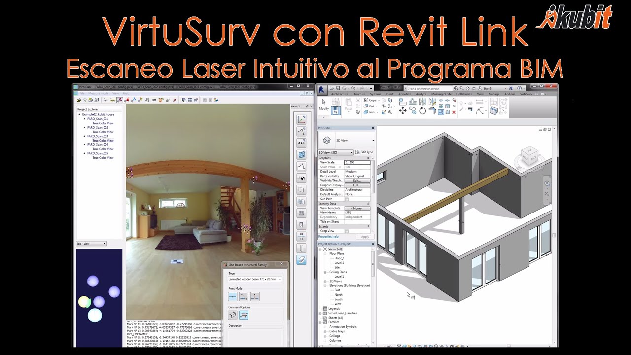 VirtuSurv Revit (Español) Escaneo Laser Intuitivo al Programa BIM
