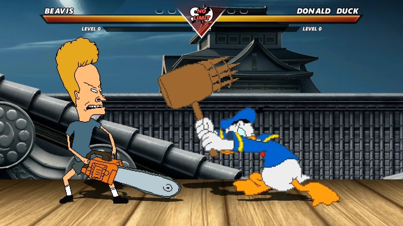 BEAVIS vs DONALD DUCK - Highest Level Incredible Epic Fight!