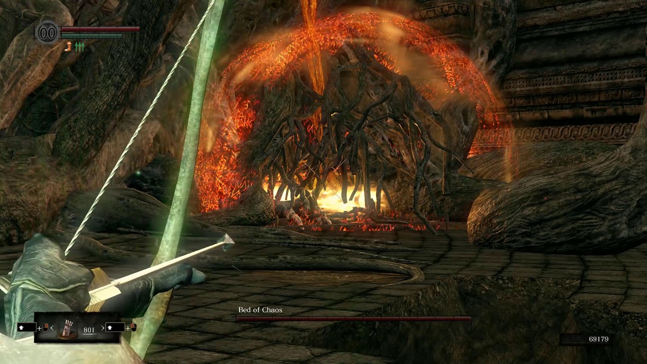 Dark souls remastered - SL1 bow only Bed of Chaos no damage taken