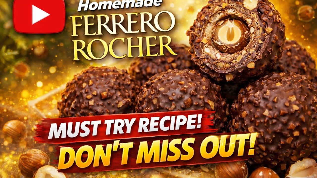 “Ghar Par Banao Perfect Ferrero Rocher – Market Wala Taste!”😍🍫FerreroRocher #HomemadeFerreroRocher