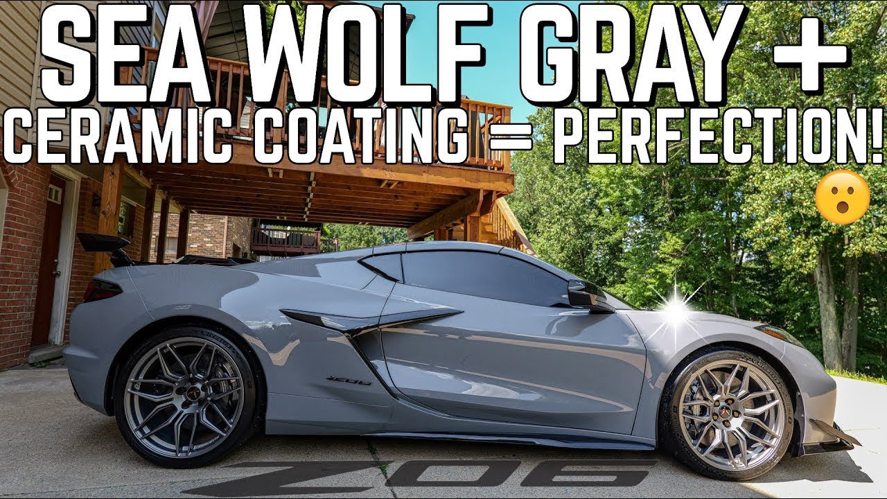 Ceramic coating makes this Sea Wolf Gray C8 Corvette Z06 POP!