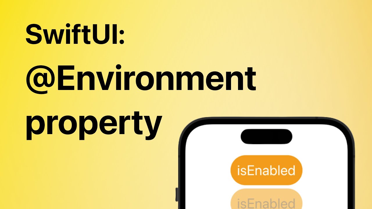 SwiftUI: Environment property. You should use it!