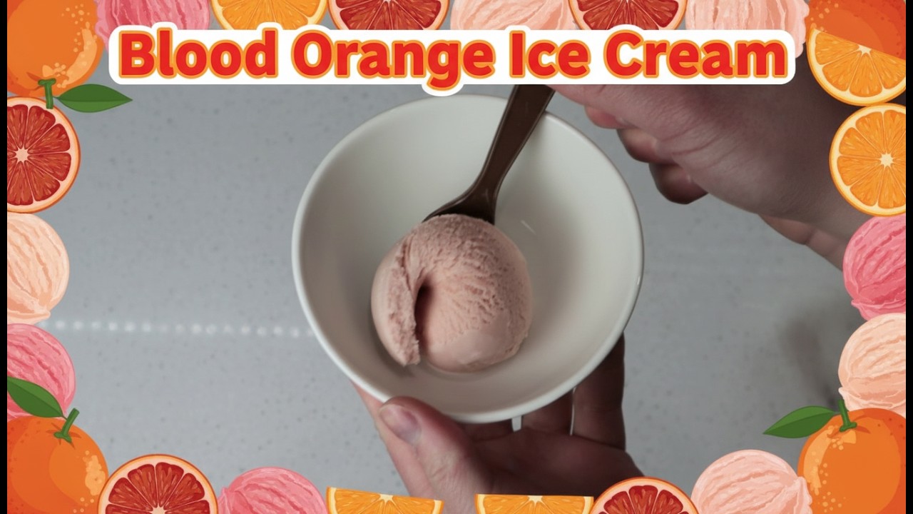 Blood Orange Ice Cream
