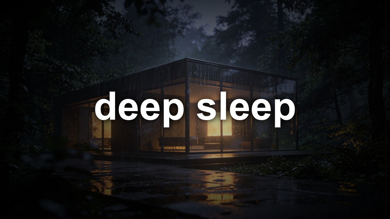 Overcome Insomnia with Heavy Rain Sounds (10 Hours)