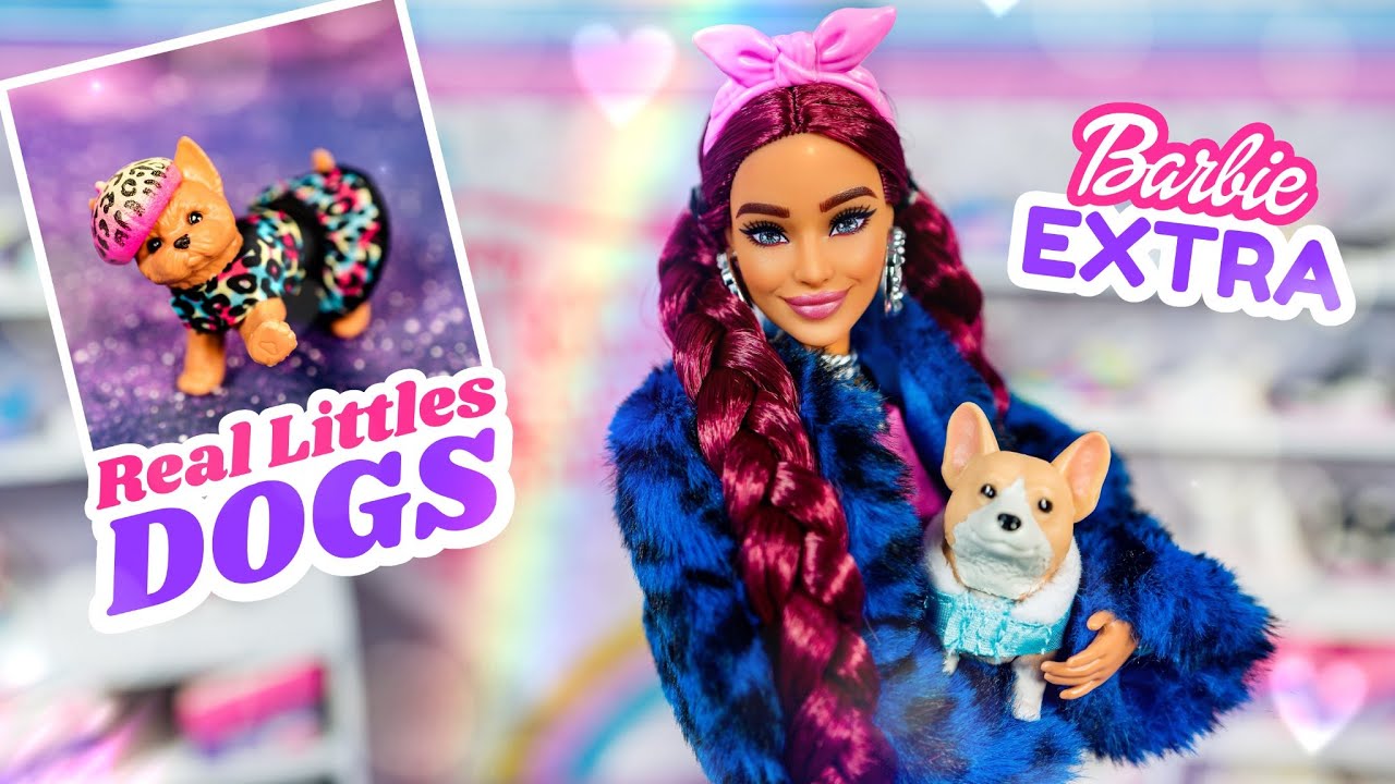 Real Littles Cutie Carries Puppies  vs Barbie Extra Pets 16 17 18