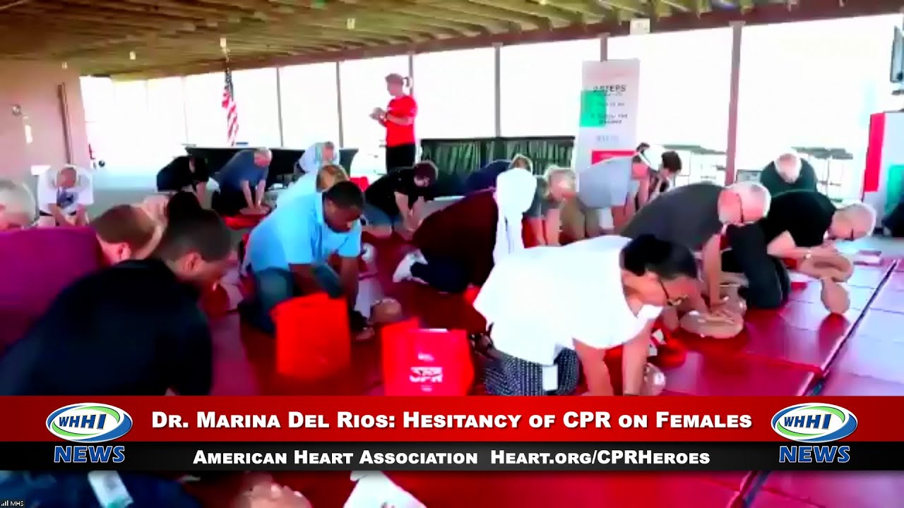 WHHI NEWS | Dr. Marina Del Rios: Hesitancy of CPR on Females | American Heart Association | WHHITV