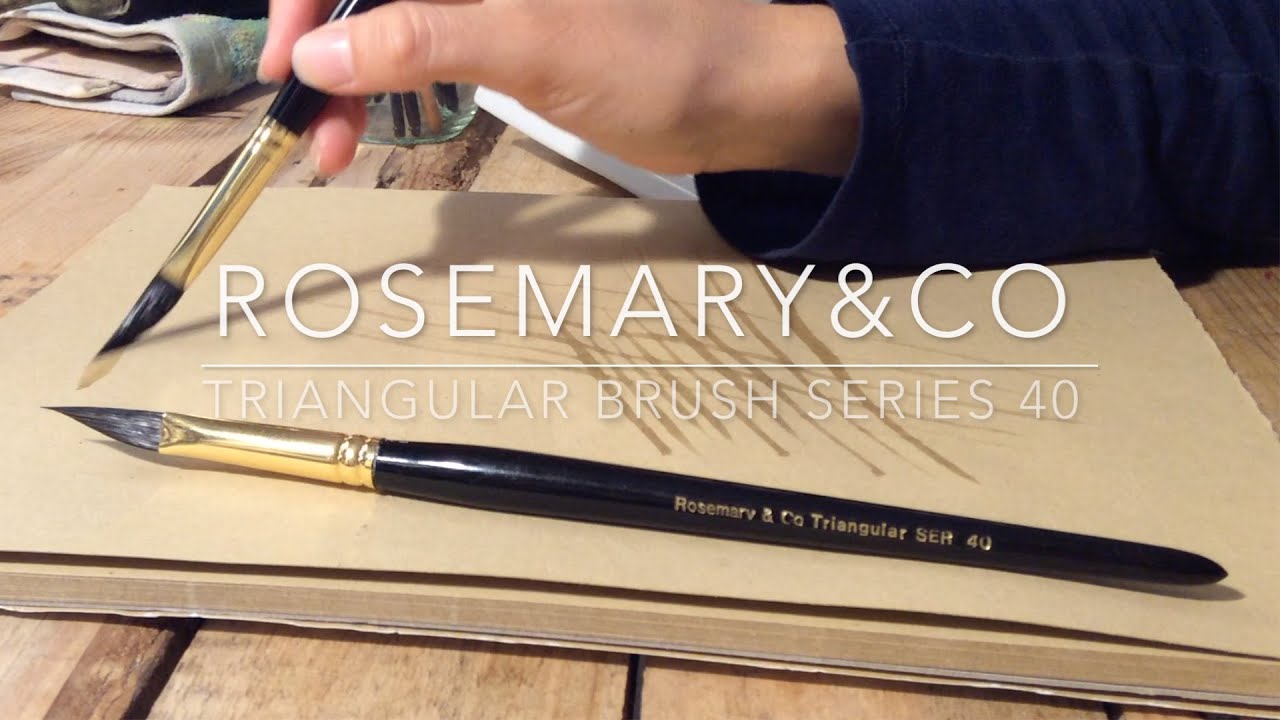 Introducing Rosemary and Co's Triangle Brush ~ Watercolor Brush Review