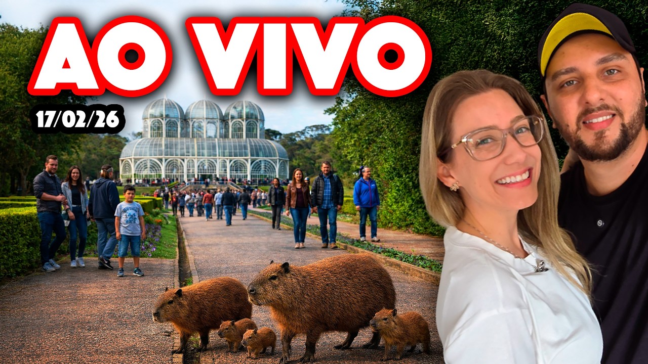 CURITIBA AO VIVO - PASSEANDO PELOS PARQUES! 16/02/2026