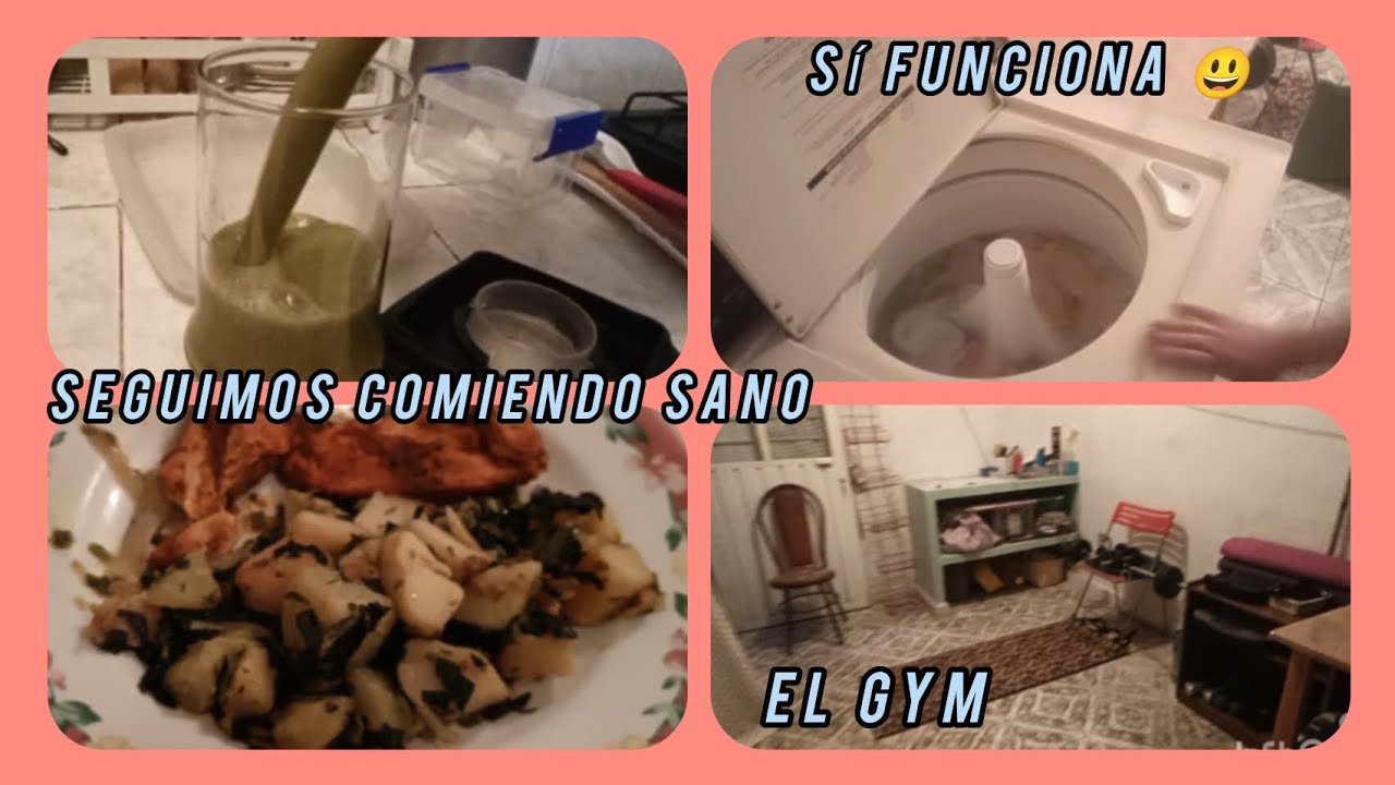 FUÍ A VENDER/eché a andar la lavadora/hice comida/ordené el gym 🏋🏻