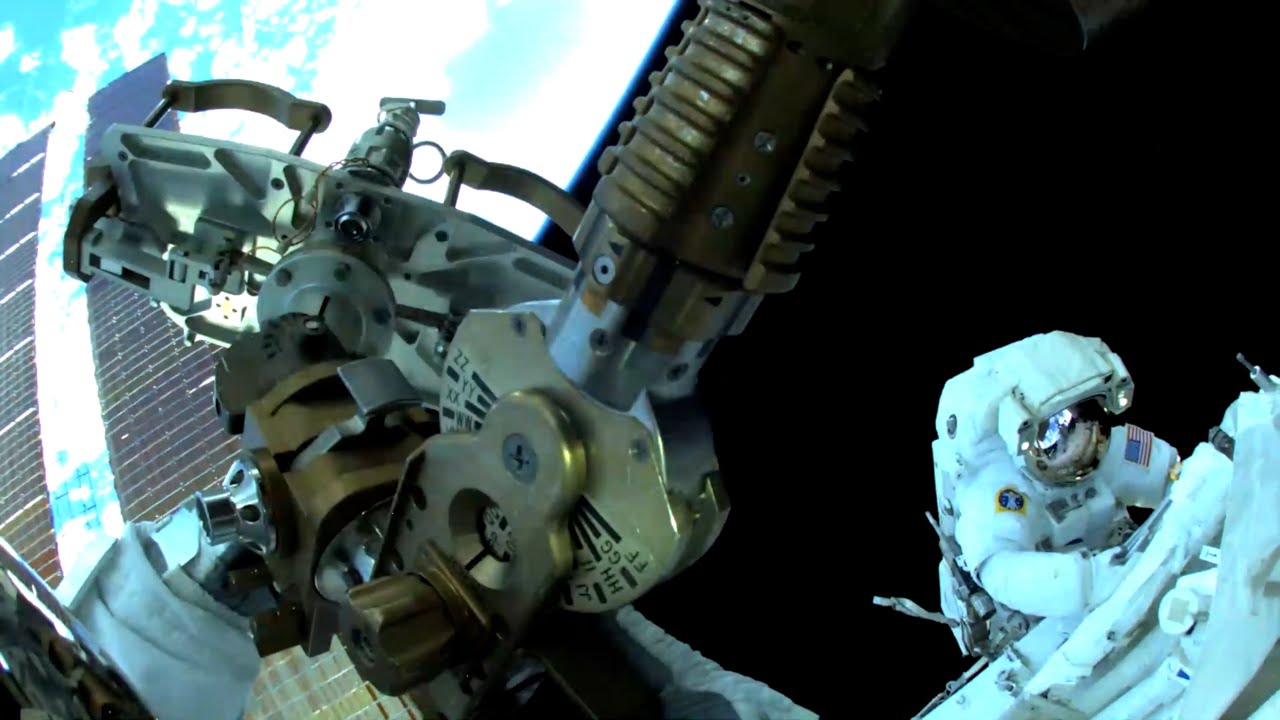 Space Station EVA POV Camera - Michael Hopkins