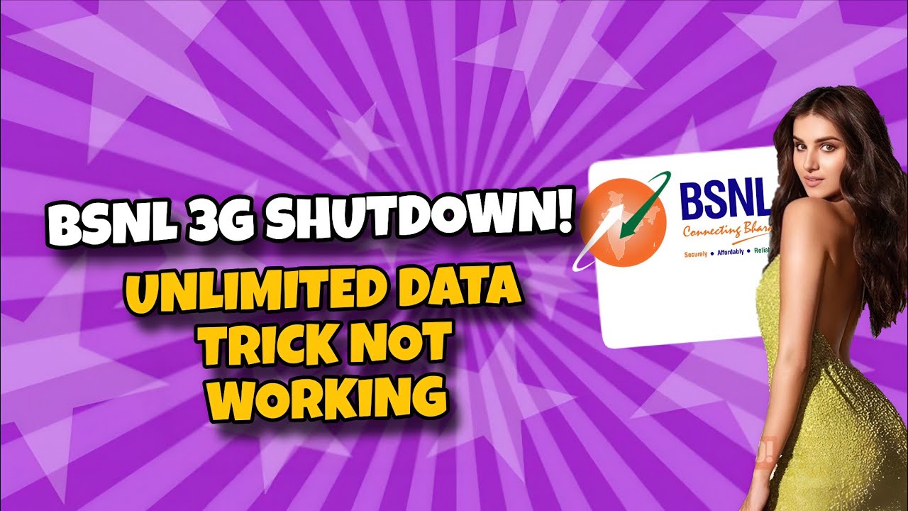 BSNL 3G Shutdown🚨: BSNL Unlimited Data Not Working