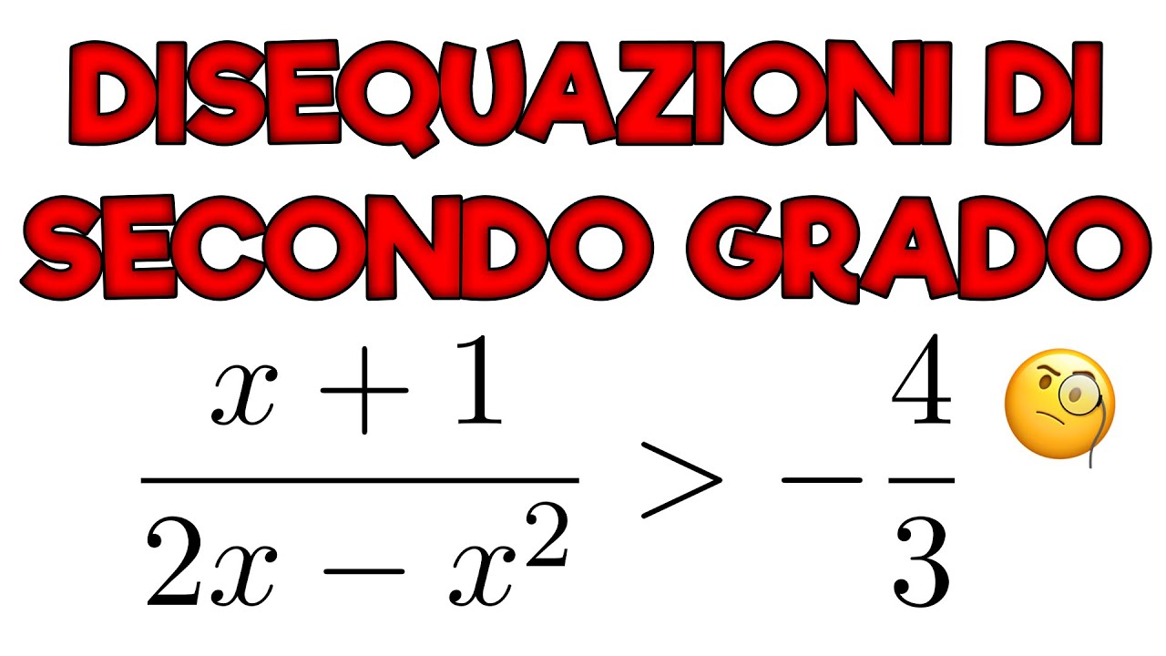 DISEQUAZIONI DI SECONDO GRADO: SUI GRAFICI NON SERVE ESSERE FORMALI 🧐 - Ripetizioni di Matematica