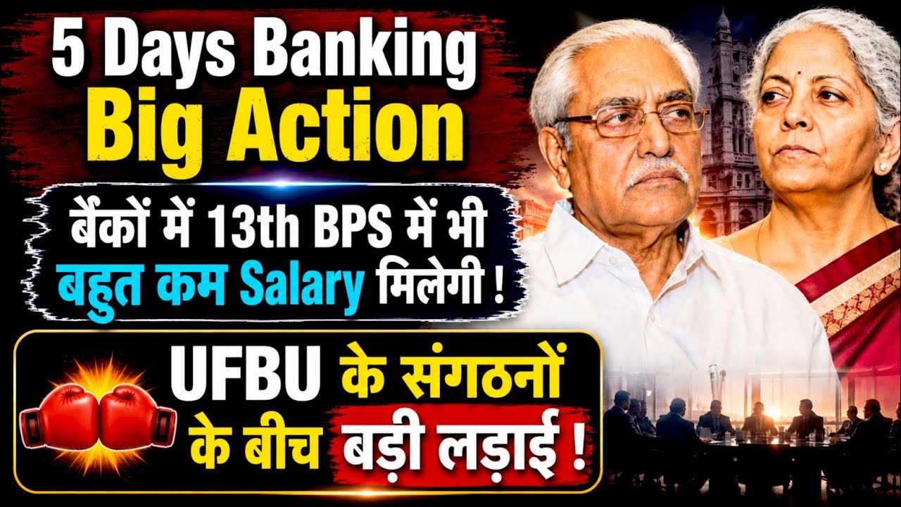 5 Days Banking Latest News | 13th Bipartite Settlement Salary For Bank Employees | UFBU  Union 