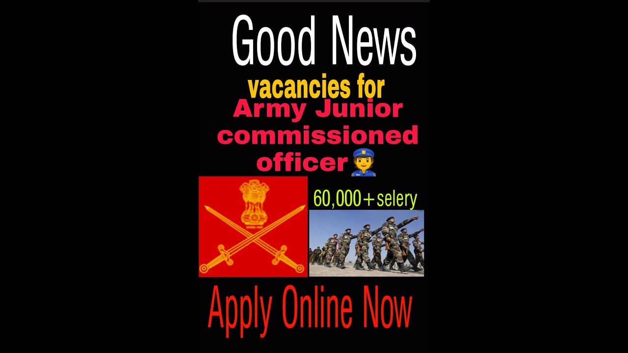 job recruitment for Junior commissioned officer