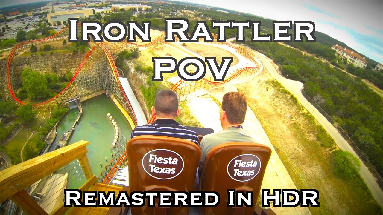 Iron Rattler POVs -  Six Flags Fiesta Texas - May 2013 (Remastered HDR Version)