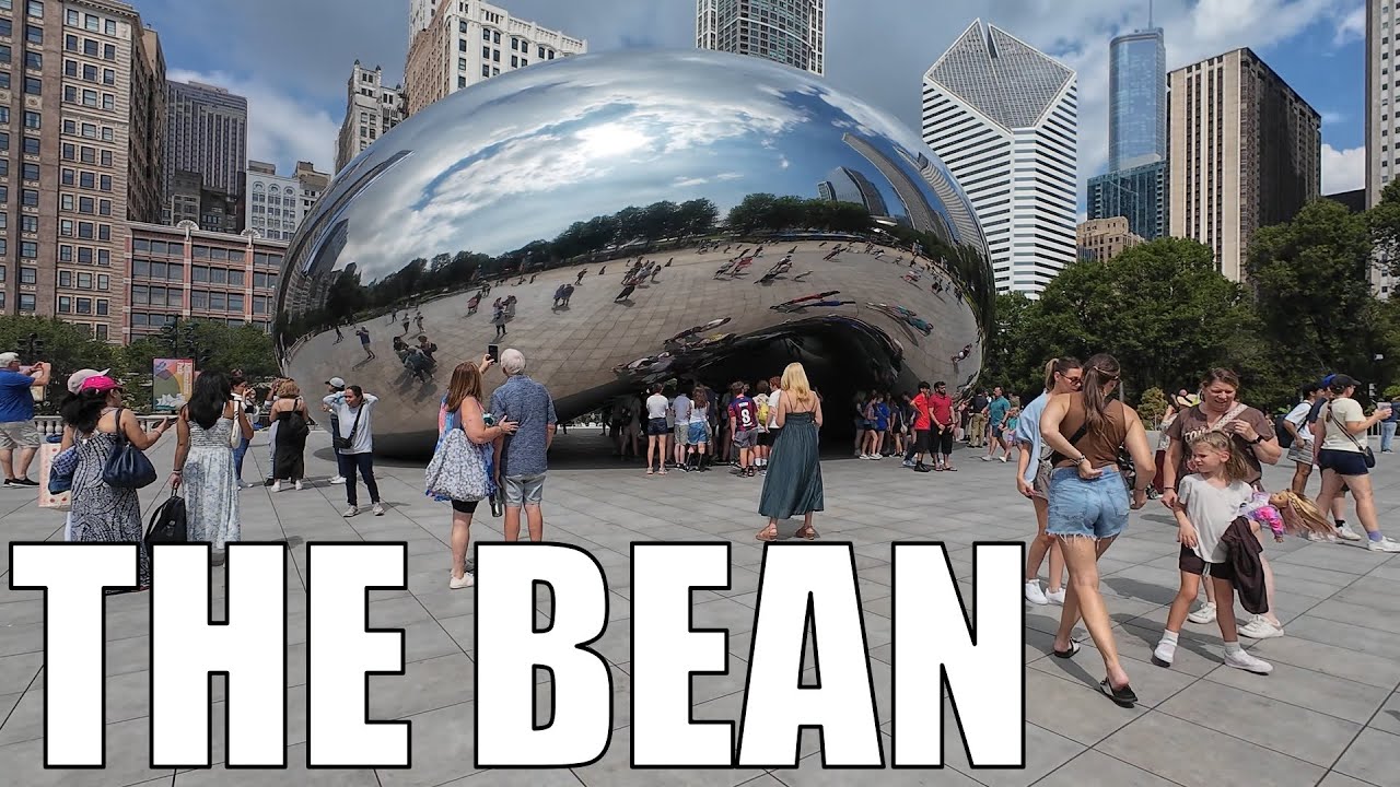 Immersive Chicago USA experience - THE BEAN FOR ONE HOUR - Summer 2025 | 4K