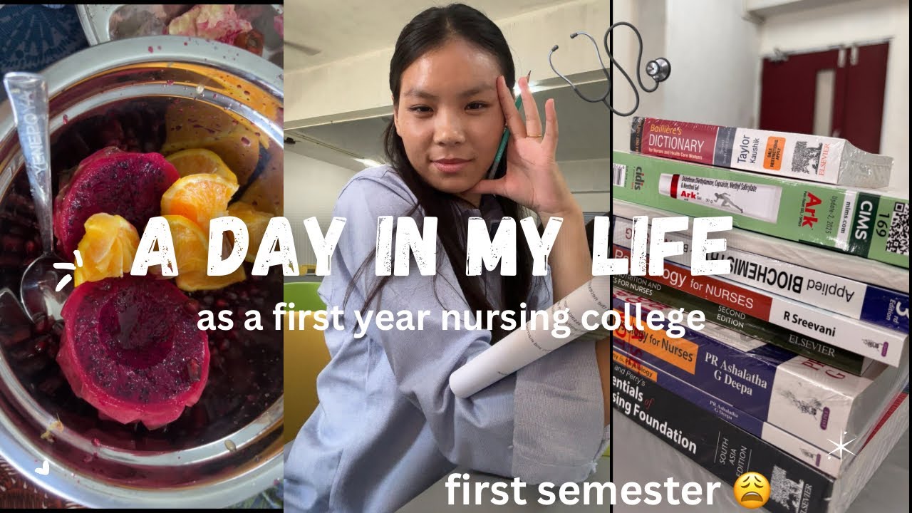 🩺Day in my life //first year nursing student // 🤍NURSING COLLEGE🥽// #tibetanvolgger 