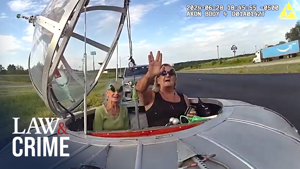 Hilarious Bodycam Shows ‘UFO Space Car’ Get Pulled Over On the Way to New Mexico