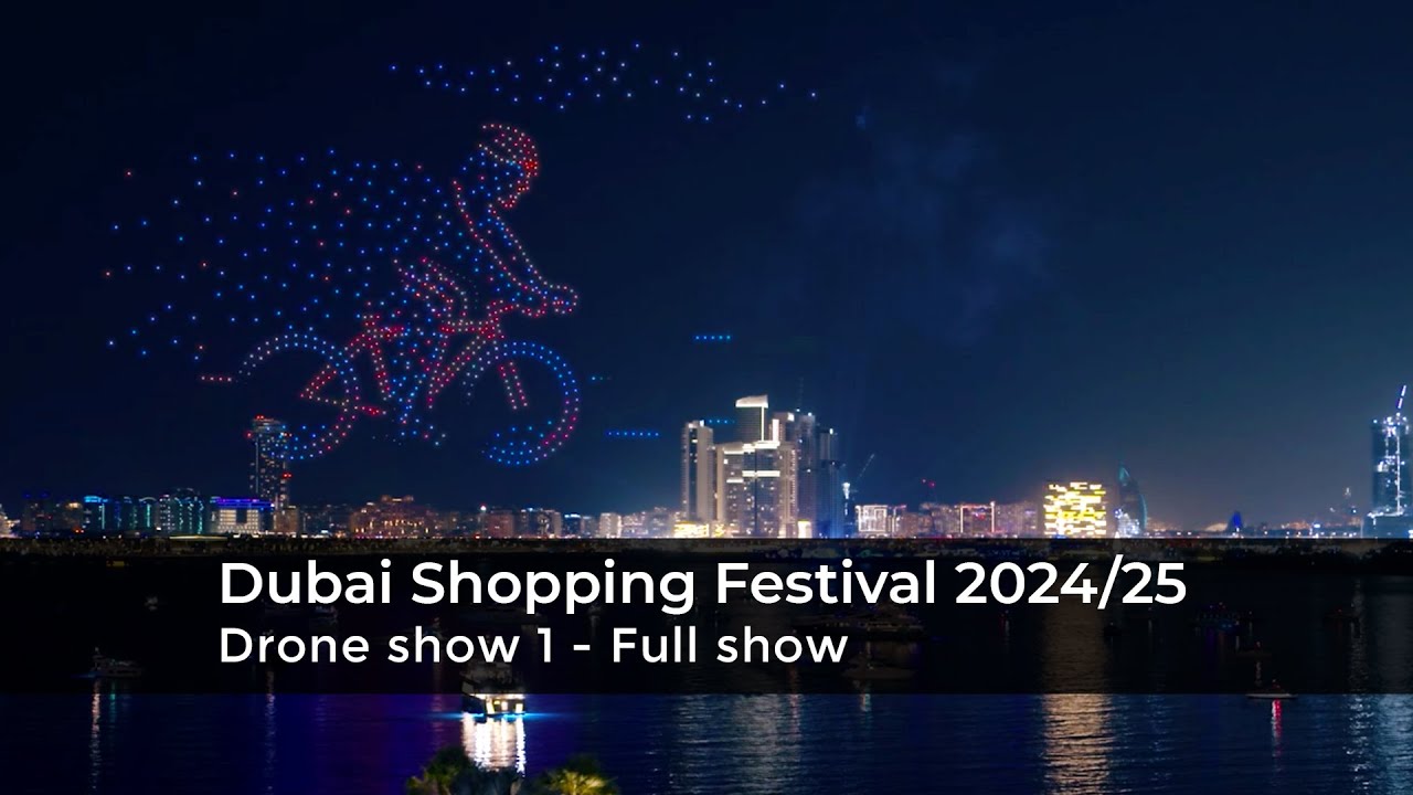 Dubai Shopping Festival Drone Show No. 1 - Celebrate 30 years DSF - Full show