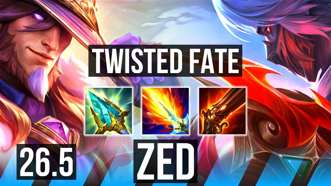 TWISTED FATE vs ZED (MID) | KR Master | 26.5