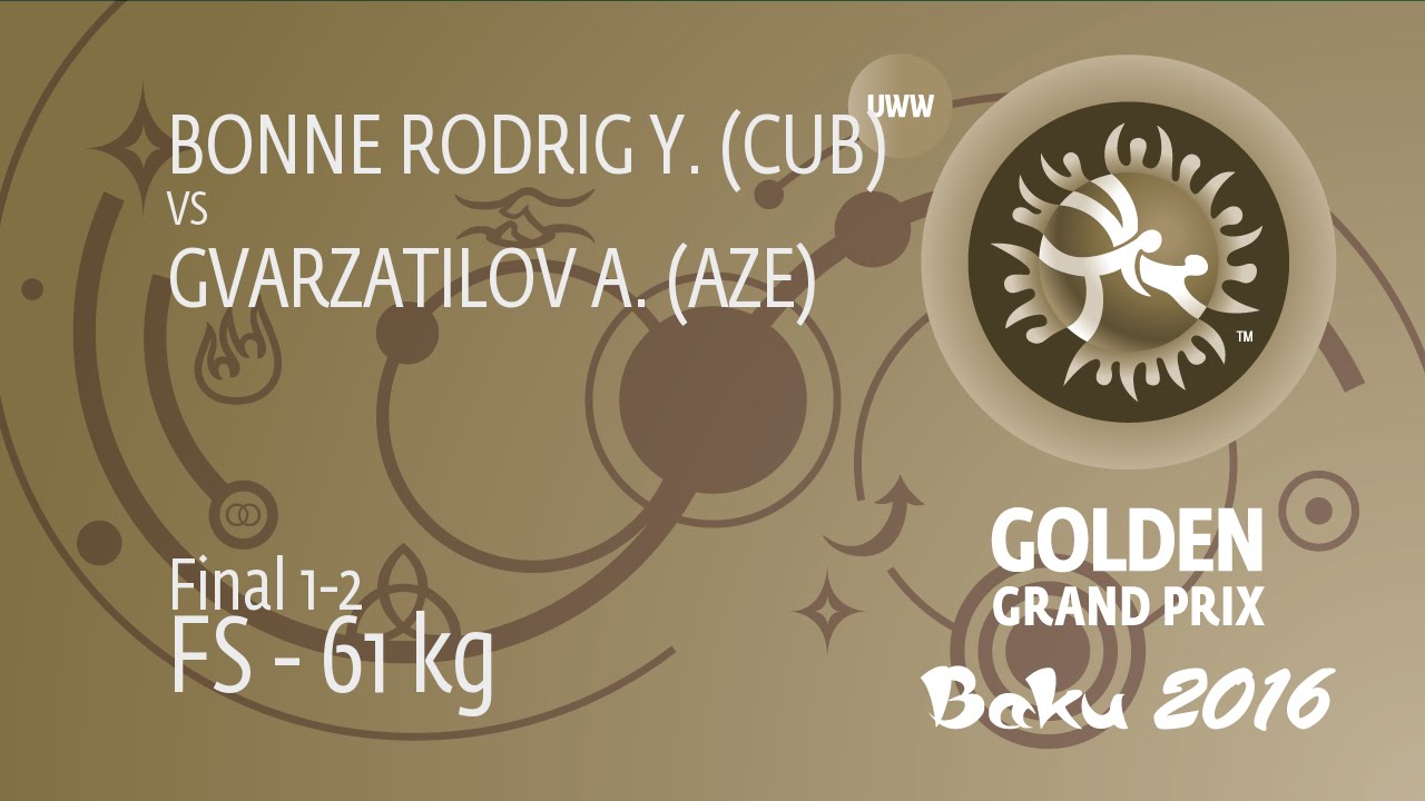 GOLD FS - 61 kg: A. GVARZATILOV (AZE) df. Y. BONNE RODRIG (CUB), 9-0