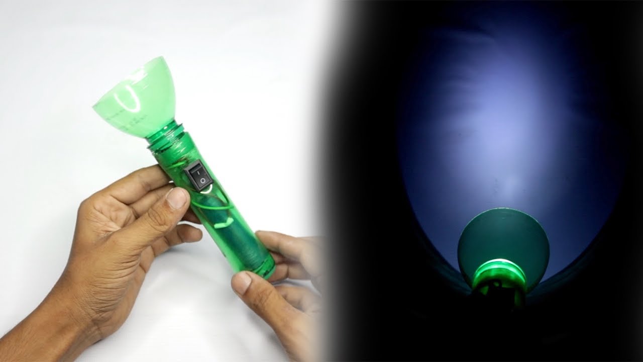 Do not throw away used plastic bottles. Learn how to make a portable flashlight quickly and easily!