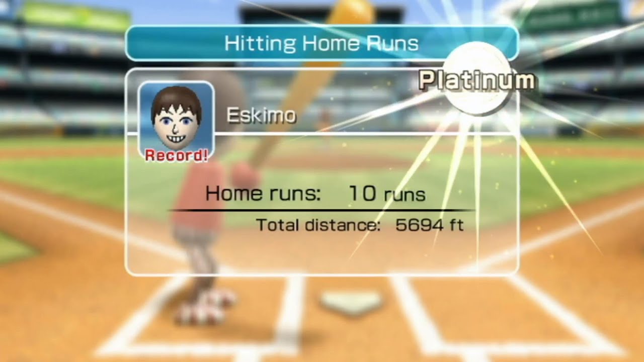 Wii Sports: Baseball Hitting Home Runs Platinum Grind