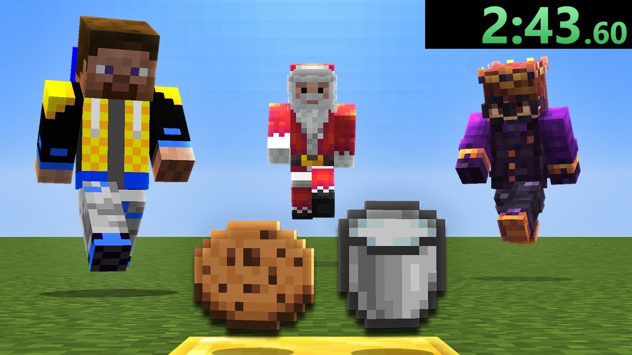 I challenged Speedrunners to find Milk and Cookies in Minecraft.