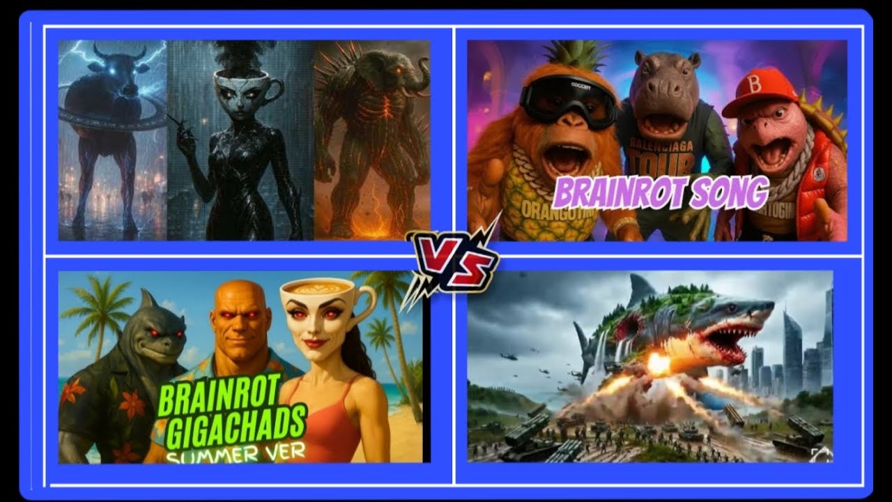 BRAINROT GIGACHADS VS MEGA MONSTERS | BRAINROT SONG BATTLE