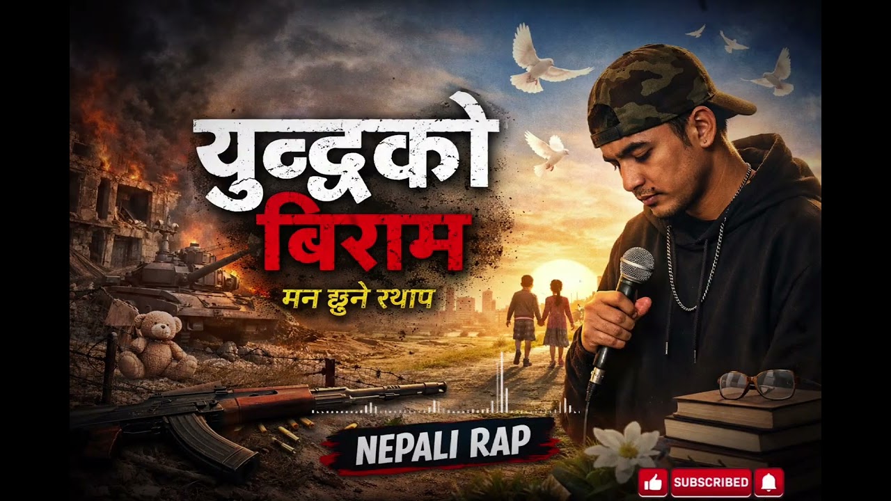 युद्धको बिराम ( - गोलाको आवाज थामियो, - )  NEW NEPALI RAP SONGS 2026 ( 2082 ) COVER BY - SANISHAI 