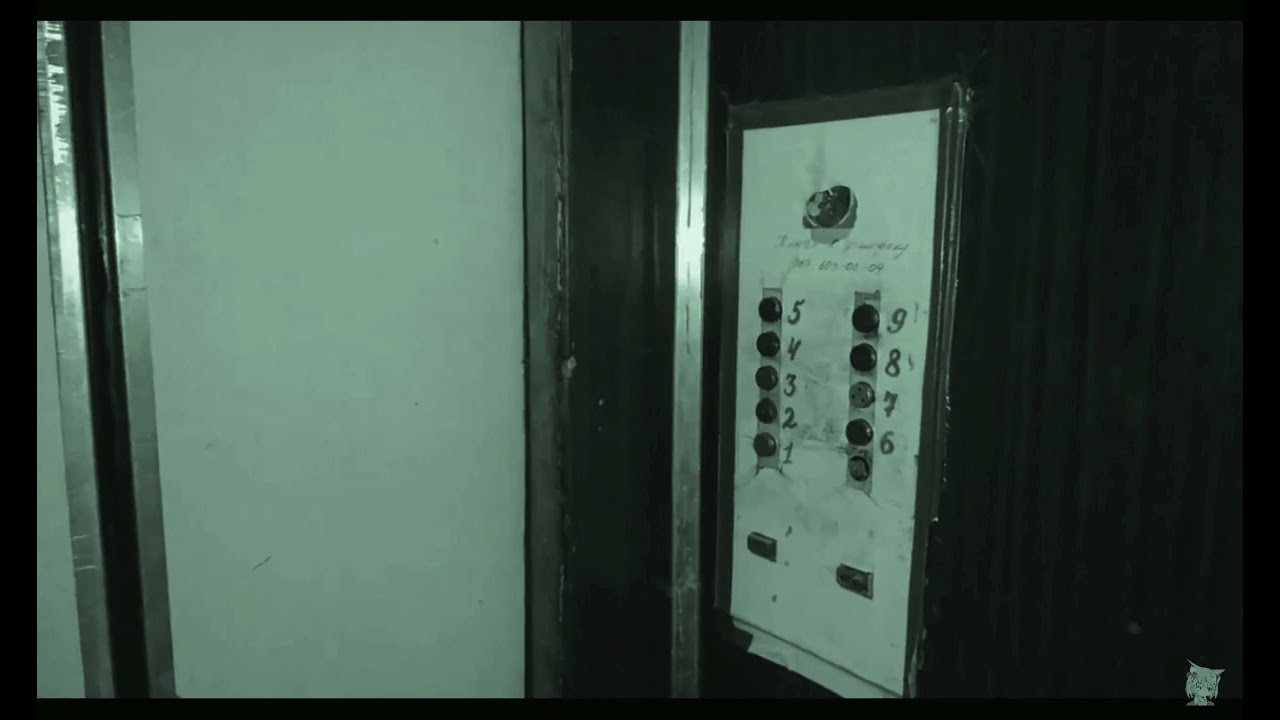 The elevator lift was b&w fade greeny was funny and nice ride.